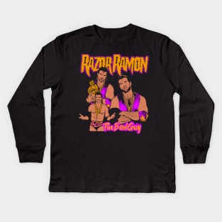 Razor Ramon - The Bad Guy Kids Long Sleeve T-Shirt